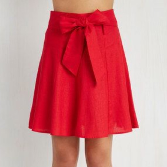 Modcloth Dresses & Skirts - 💛3/$25💛 ModCloth Red Skirt